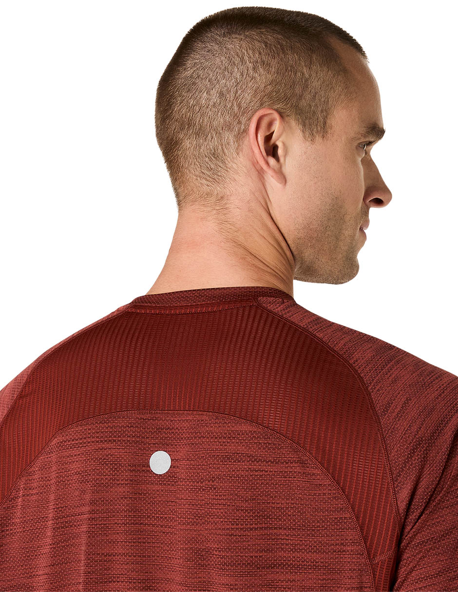 Playera deportiva para correr road ss de hombre 3