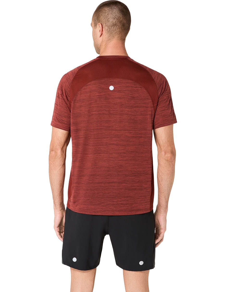 Playera deportiva para correr road ss de hombre 4