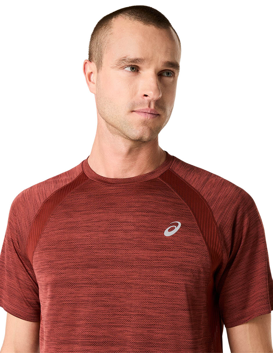 Playera deportiva para correr road ss de hombre 5