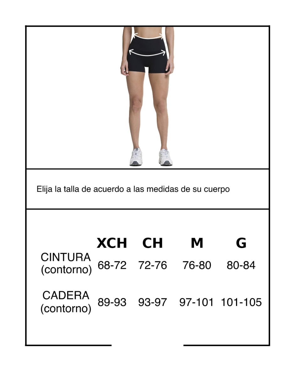 Short Biker Flat 3.5 multidisciplina mujer 5