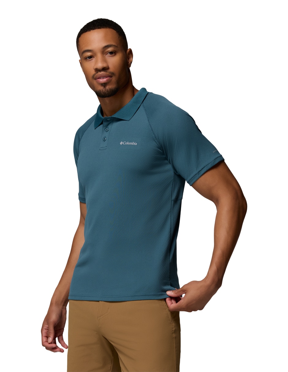 Playera tipo polo senderismo para hombre 4