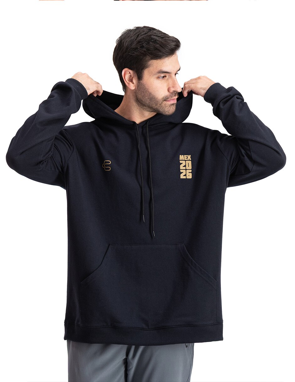 Sudadera casual leyendas con capucha y bolsa para hombre 4