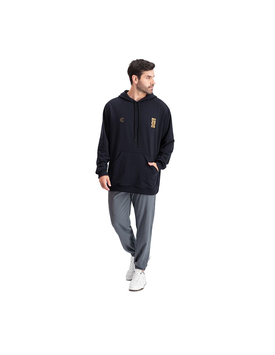 Sudadera casual leyendas con capucha y bolsa para hombre 6