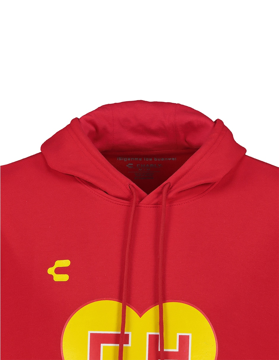 Sudadera casual chapulín colorado con capucha y bolsa para hombre 3