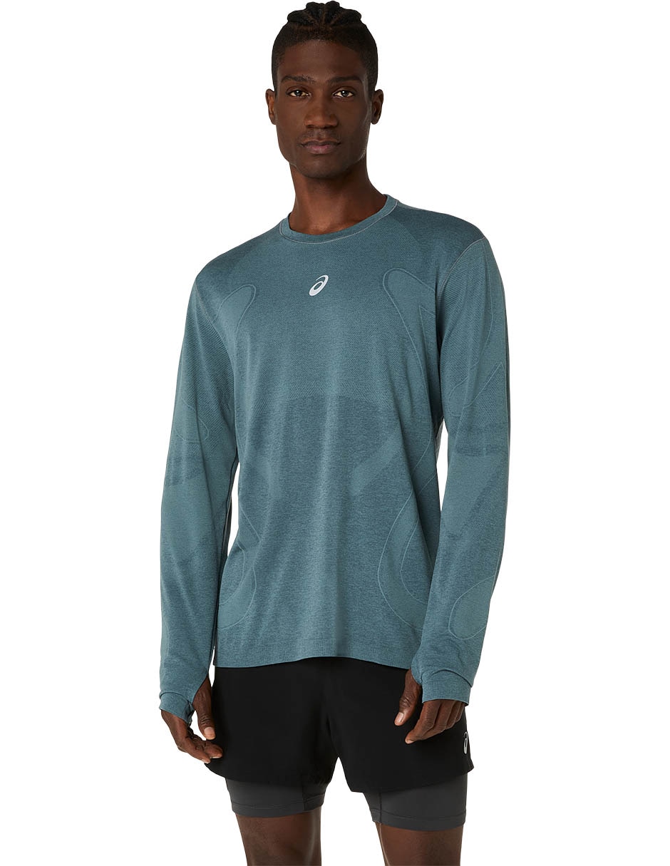 Playera deportiva para correr road seamless de hombre Playera deportiva para correr road seamless de hombre