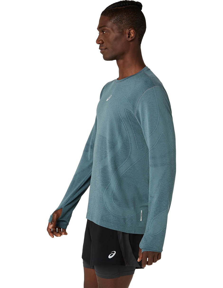Playera deportiva para correr road seamless de hombre 3