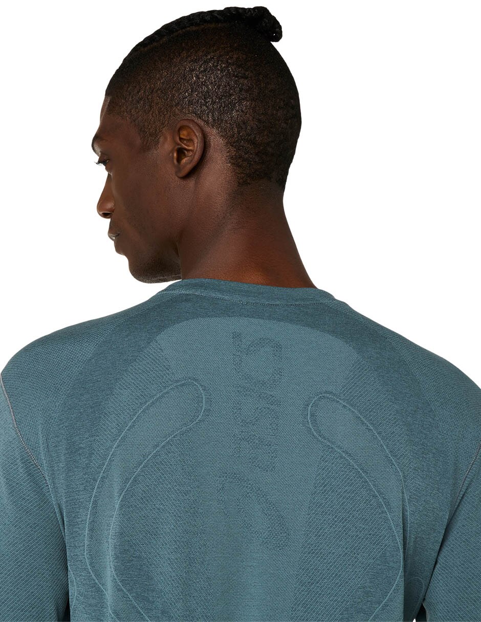Playera deportiva para correr road seamless de hombre 5