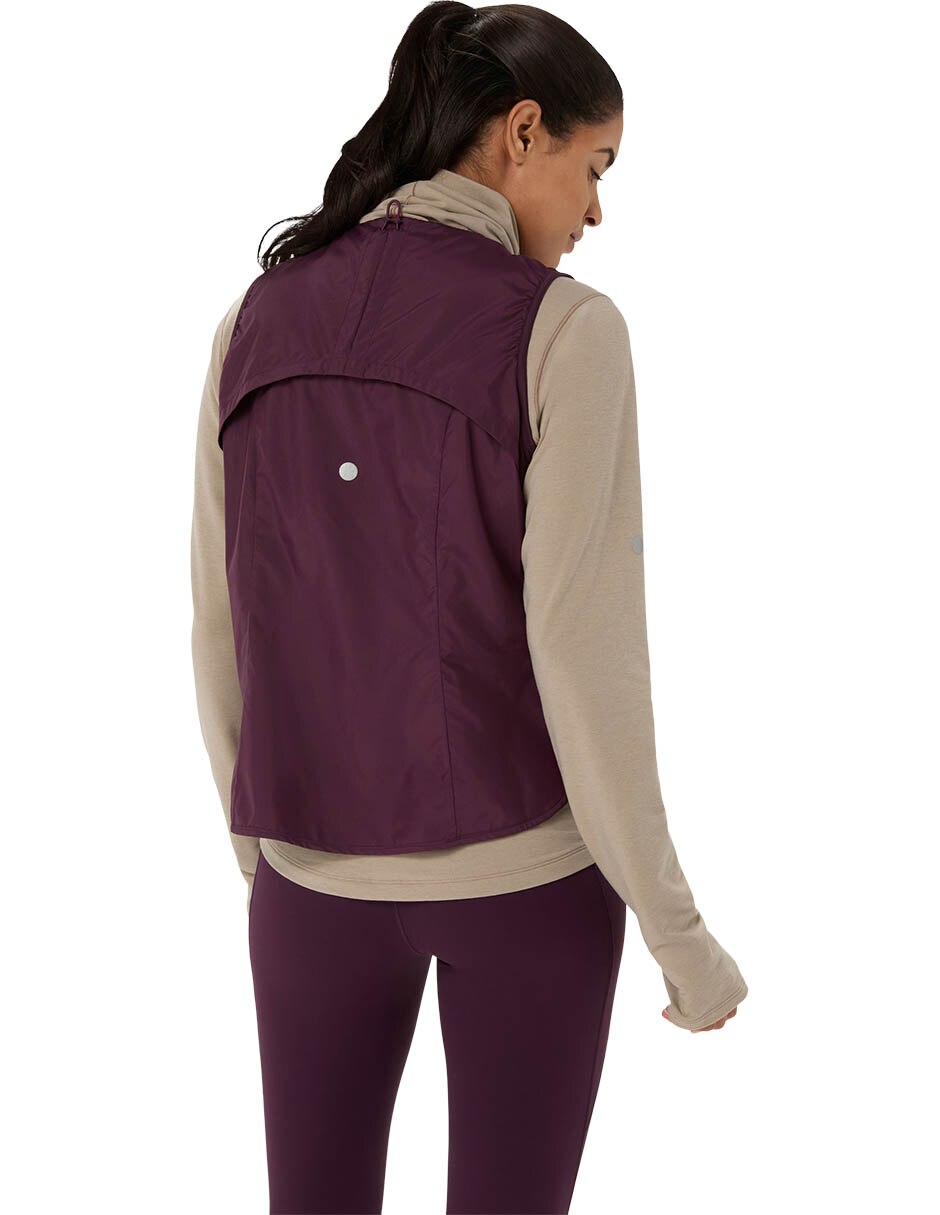 Playera deportiva para correr nagino run padded gilet de mujer 3