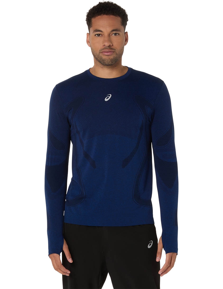 Playera deportiva para correr road seamless de hombre Playera deportiva para correr road seamless de hombre