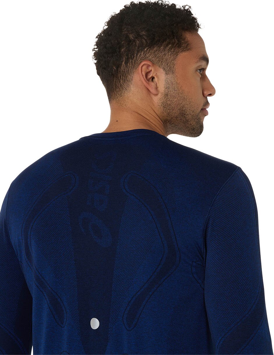 Playera deportiva para correr road seamless de hombre 3