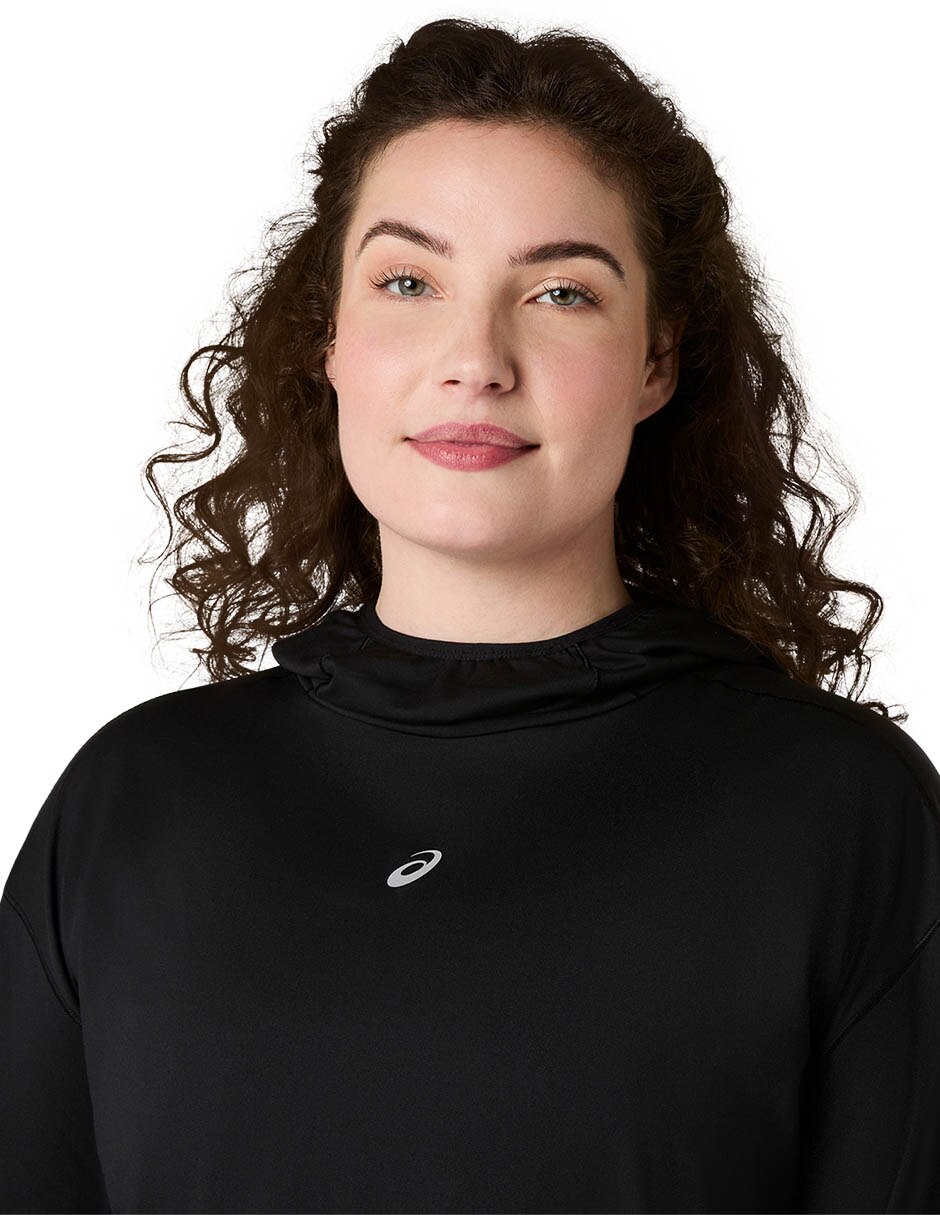 Sudadera para correr nagino run con capucha y bolsa para mujer 3