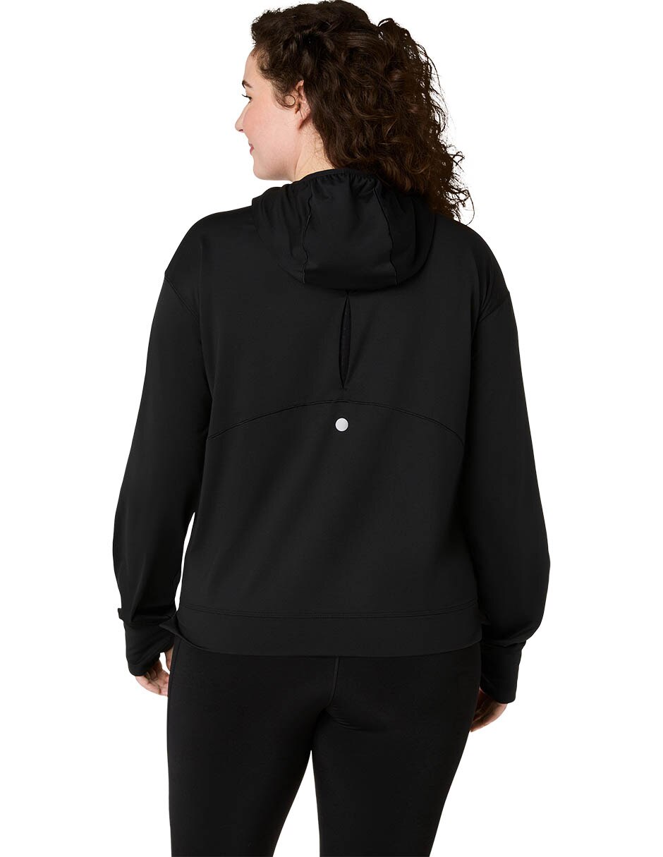 Sudadera para correr nagino run con capucha y bolsa para mujer 4