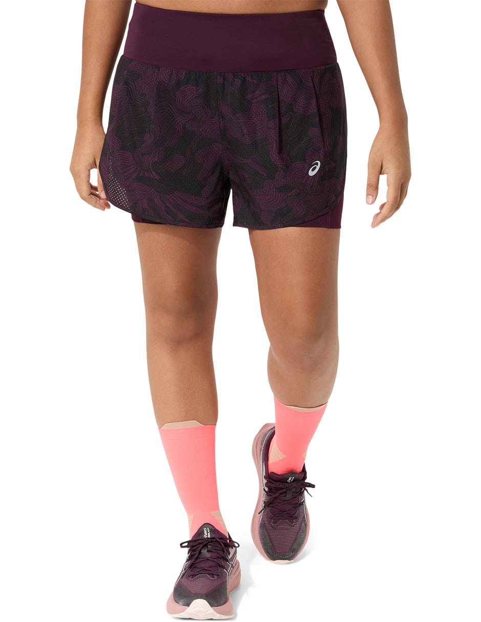 Set short/Short Con bolsillos ROAD ALL OVER PRINT 2-N-1 3.5IN SHORT para Correr Mujer Set short/Short Con bolsillos ROAD ALL OVER PRINT 2-N-1 3.5IN SHORT para Correr Mujer