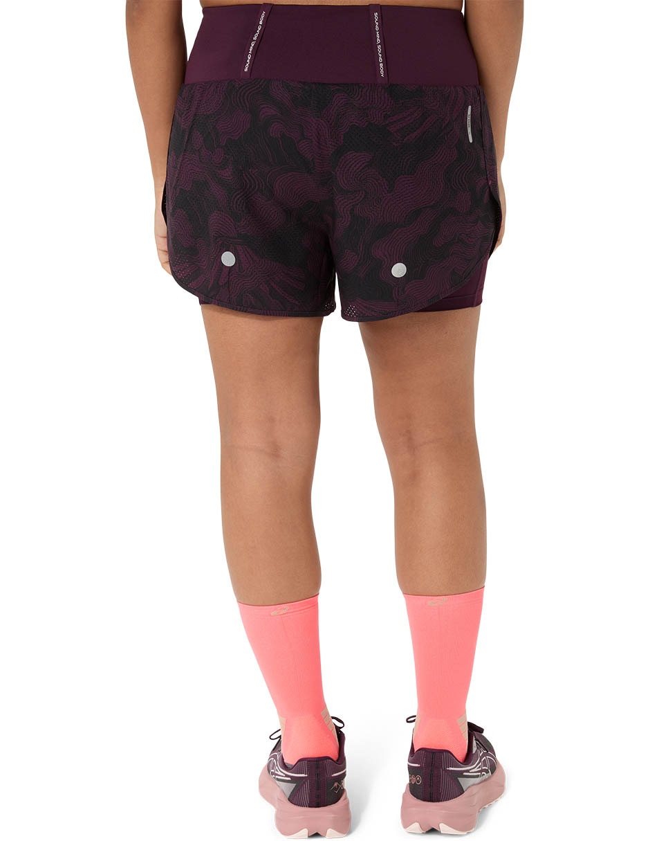 Set short/Short Con bolsillos ROAD ALL OVER PRINT 2-N-1 3.5IN SHORT para Correr Mujer 2