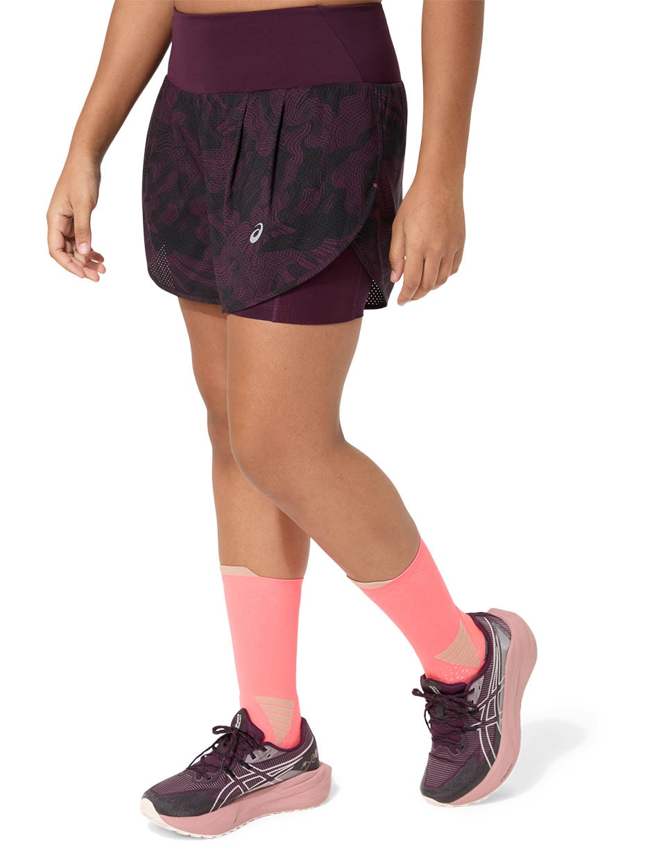 Set short/Short Con bolsillos ROAD ALL OVER PRINT 2-N-1 3.5IN SHORT para Correr Mujer 3
