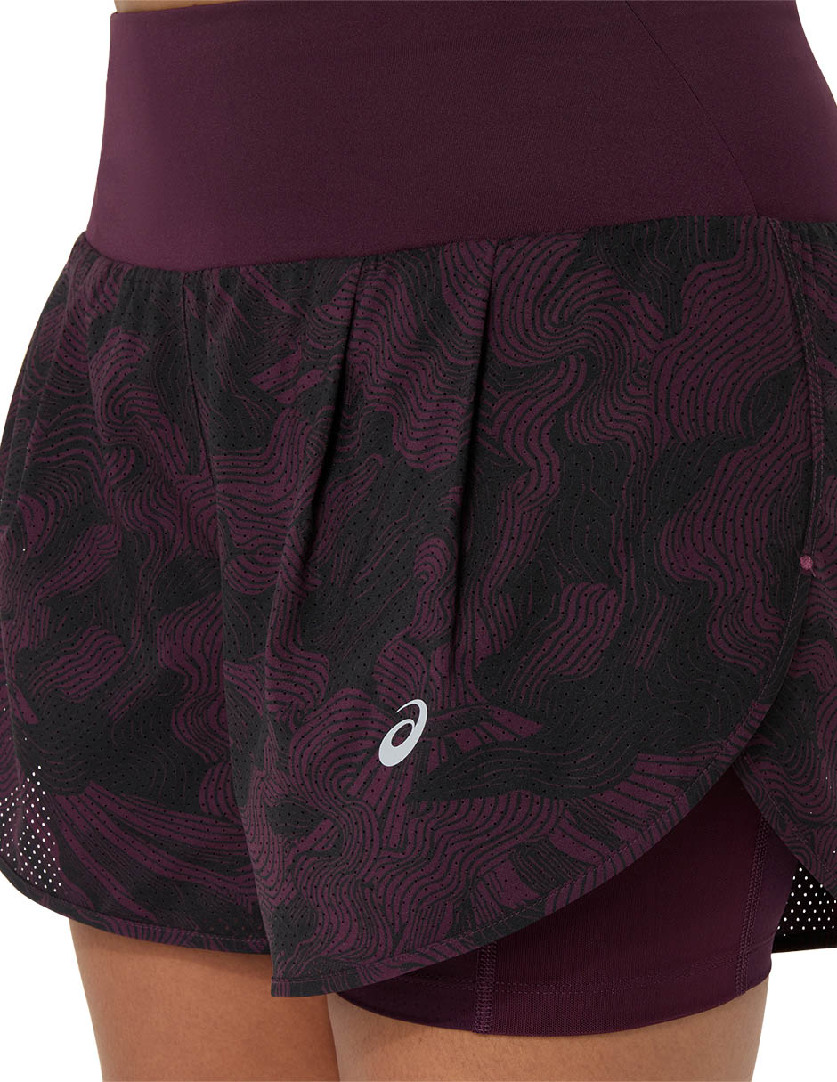 Set short/Short Con bolsillos ROAD ALL OVER PRINT 2-N-1 3.5IN SHORT para Correr Mujer 5