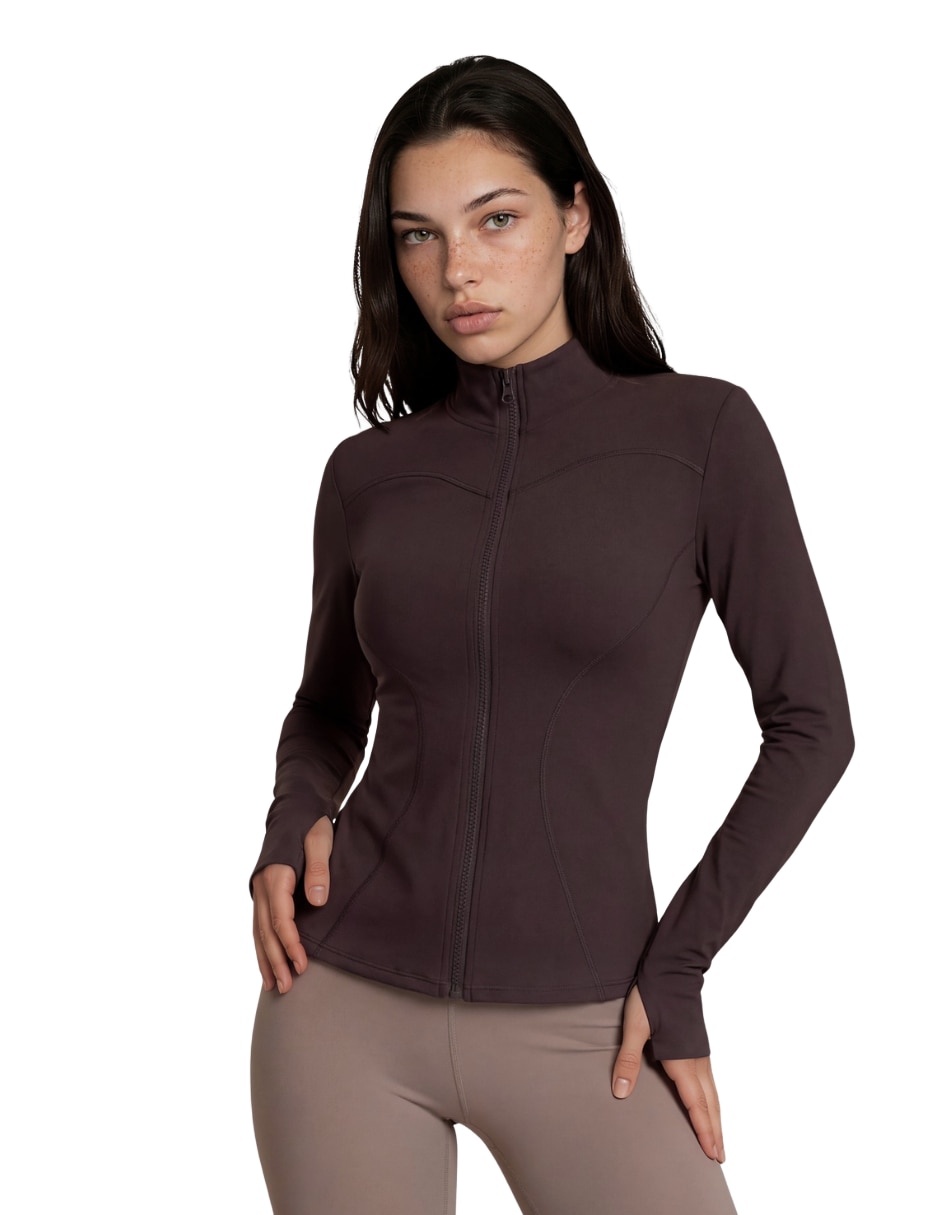 Chamarra para entrenamiento active essentials activewear de mujer 7