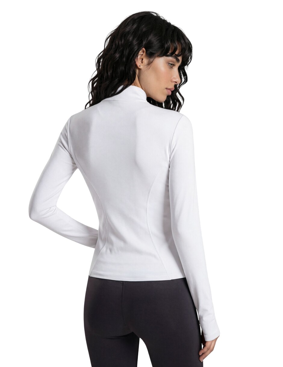 Chamarra para entrenamiento active essentials activewear de mujer 3