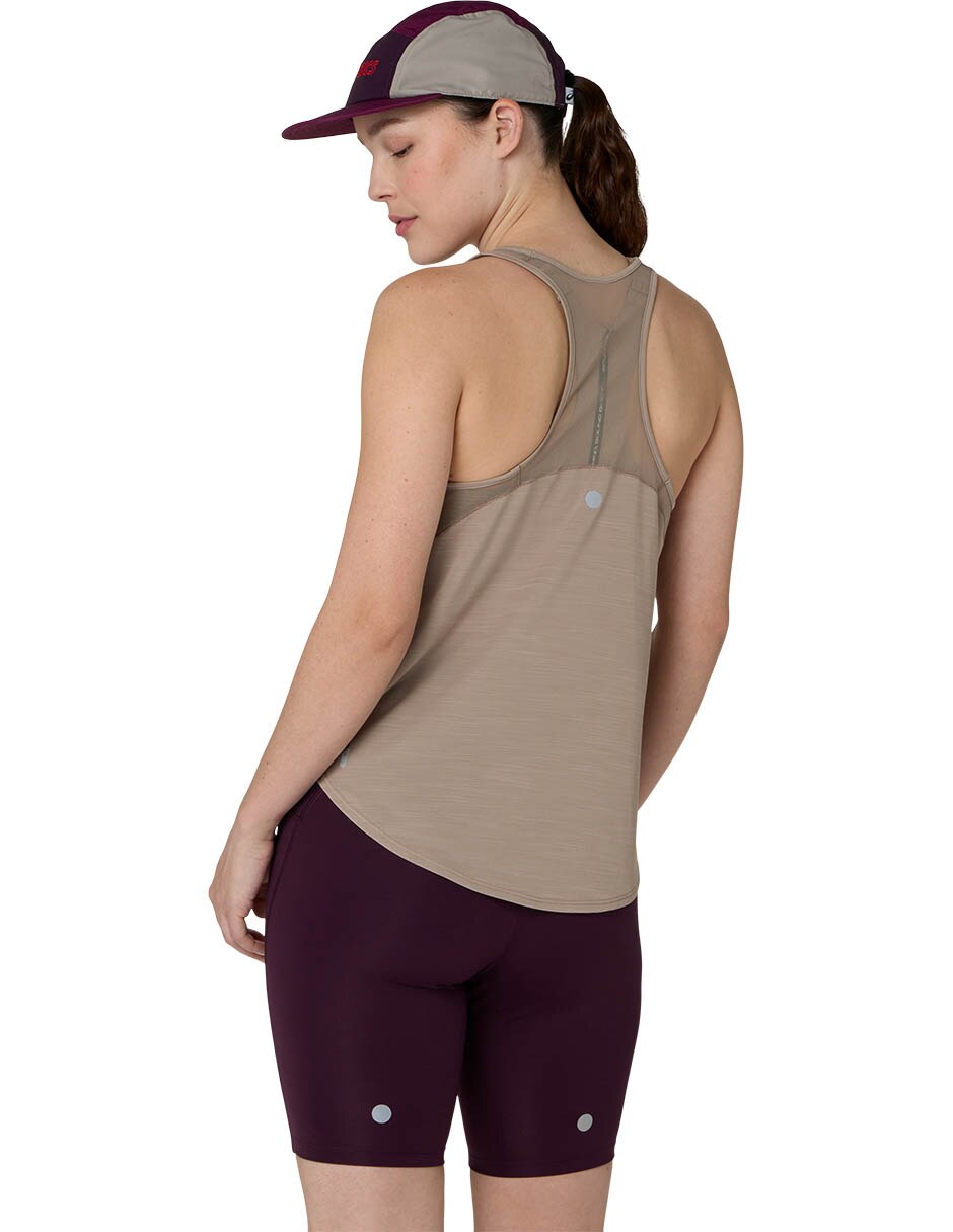Playera deportiva para correr road de mujer 5