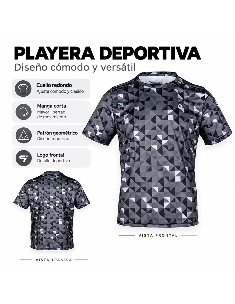 Playera deportiva para entrenamiento de hombre 5