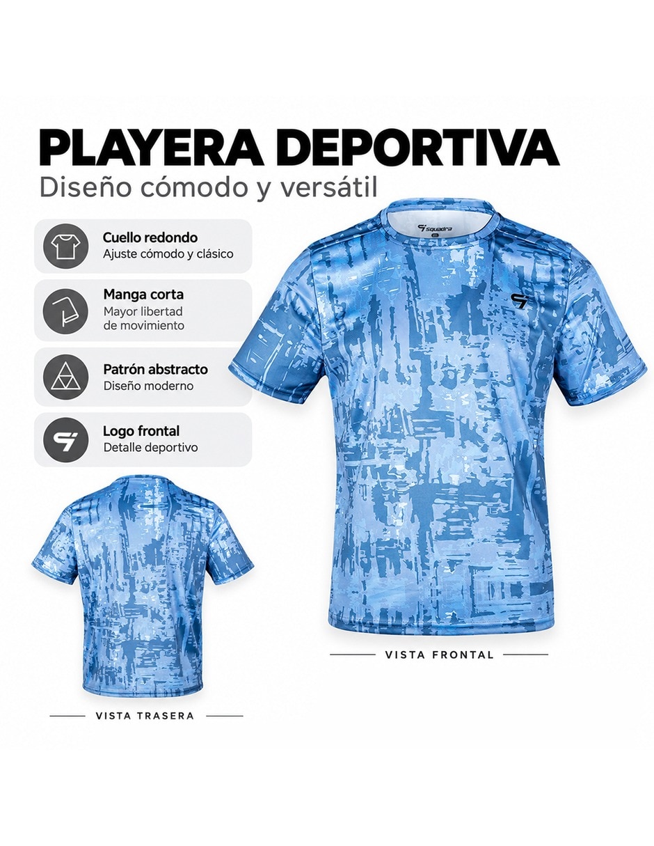 Playera deportiva para entrenamiento de hombre 5