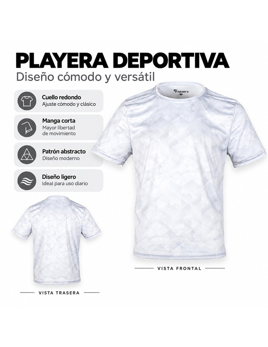 Playera deportiva para entrenamiento de hombre 5
