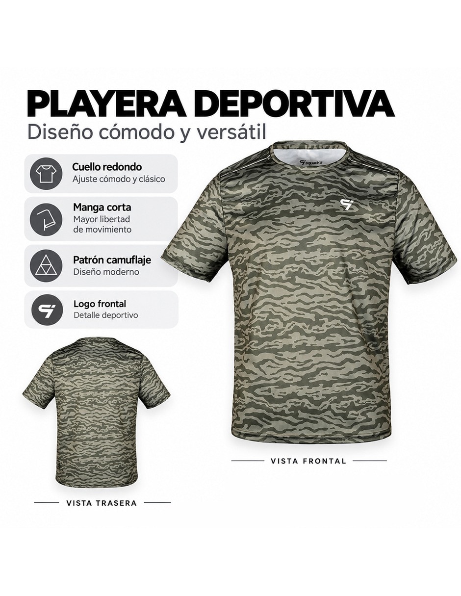 Playera deportiva para entrenamiento de hombre 5