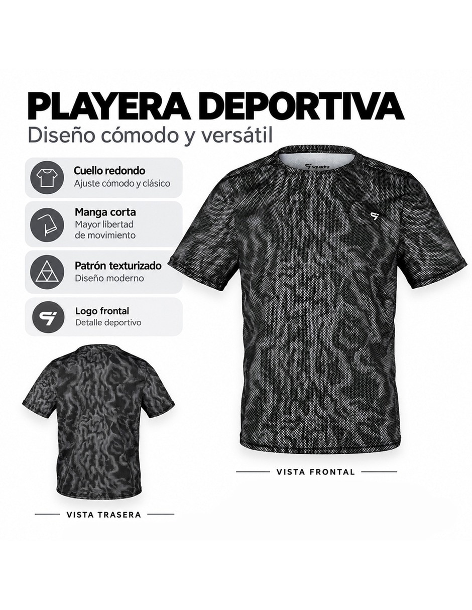 Playera deportiva para entrenamiento de hombre 5