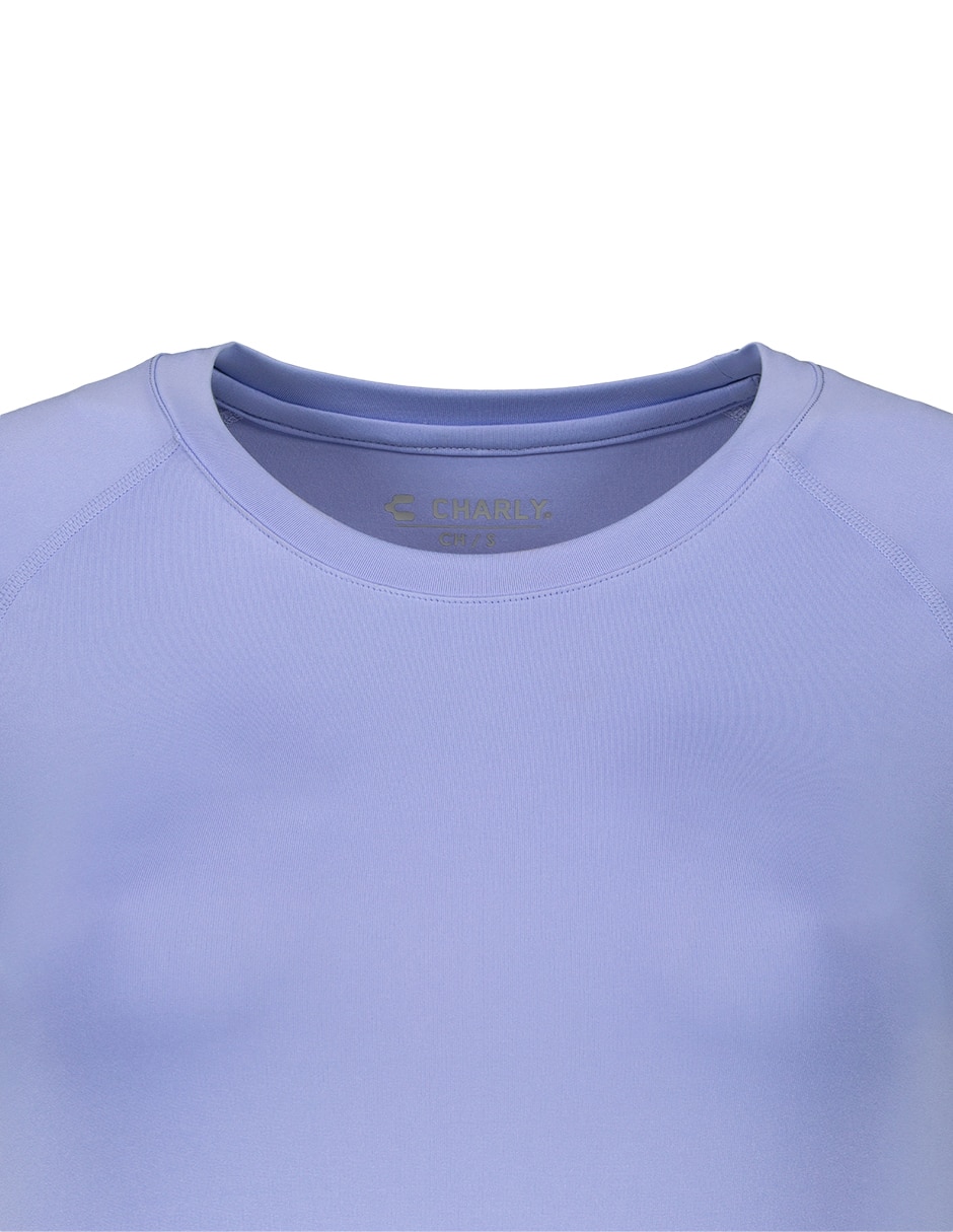 Playera deportiva para entrenamiento fitness de mujer 3