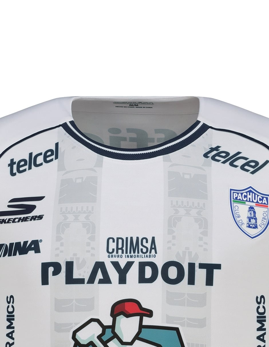 Jersey de club de fútbol pachuca visitante de manga corta para hombre 3