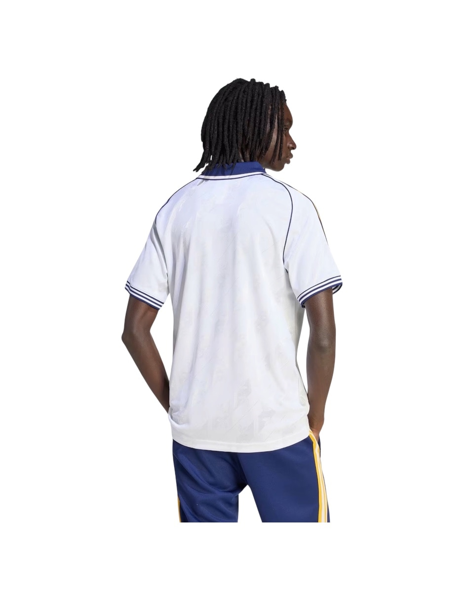 Jersey de real madrid club de fútbol local de manga corta fan para hombre 3
