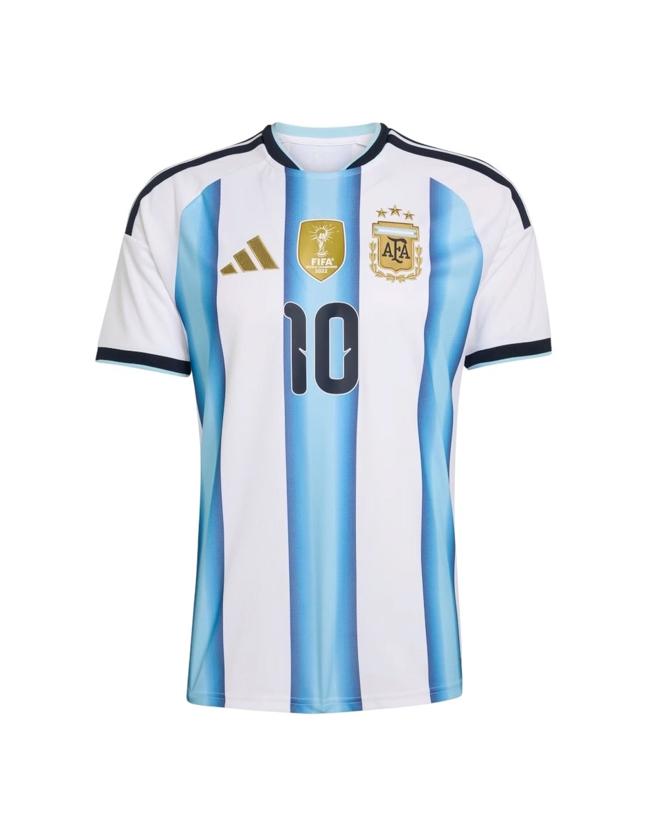 Jersey de selección de fútbol de argentina local de lionel messi manga corta fan para hombre Jersey de selección de fútbol de argentina local de lionel messi manga corta fan para hombre