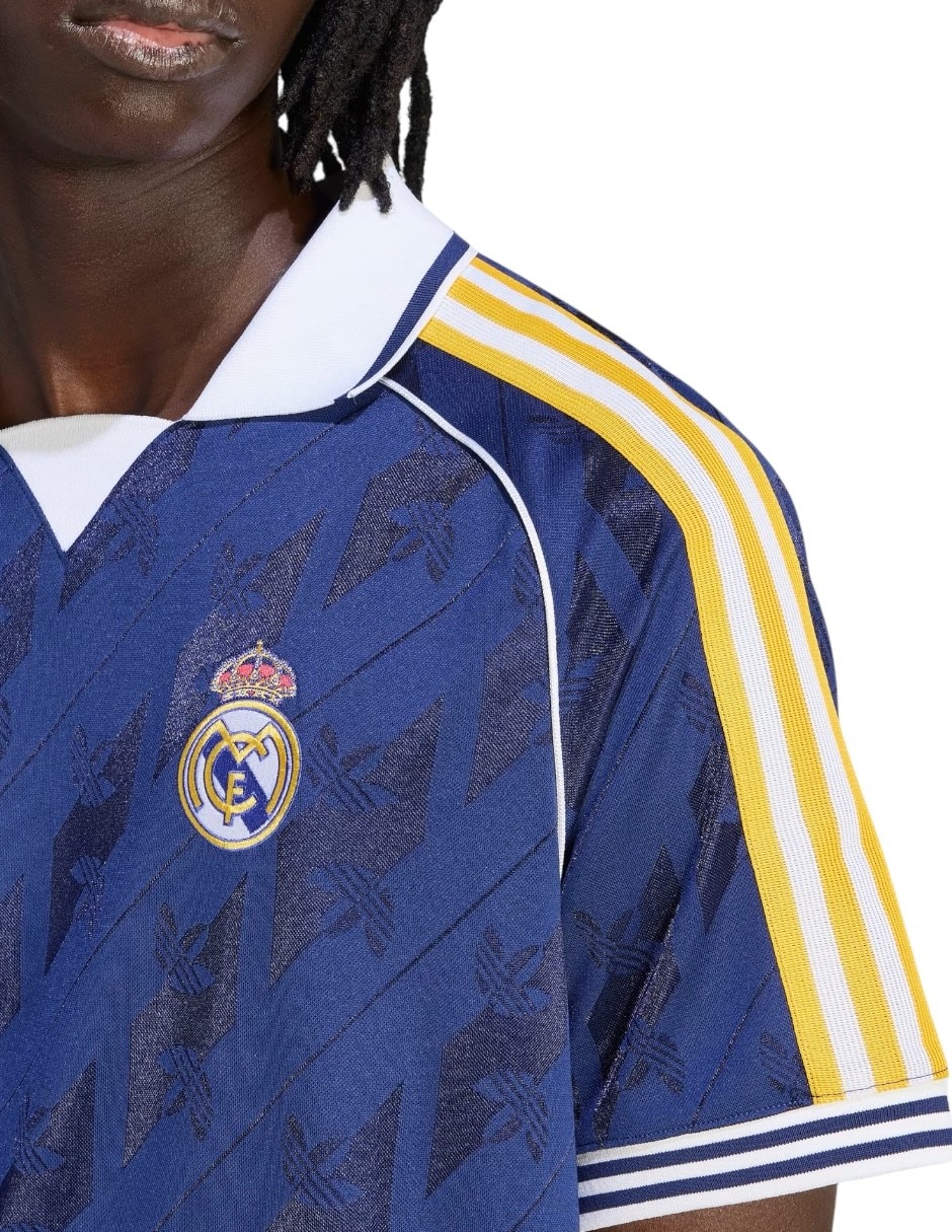 Jersey de real madrid club de fútbol visitante de manga corta para hombre 7