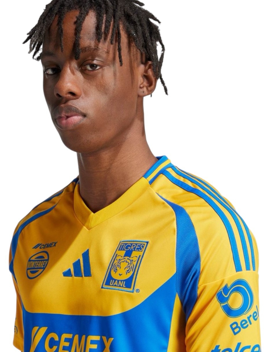 Jersey de tigres uanl local de manga corta para hombre 3