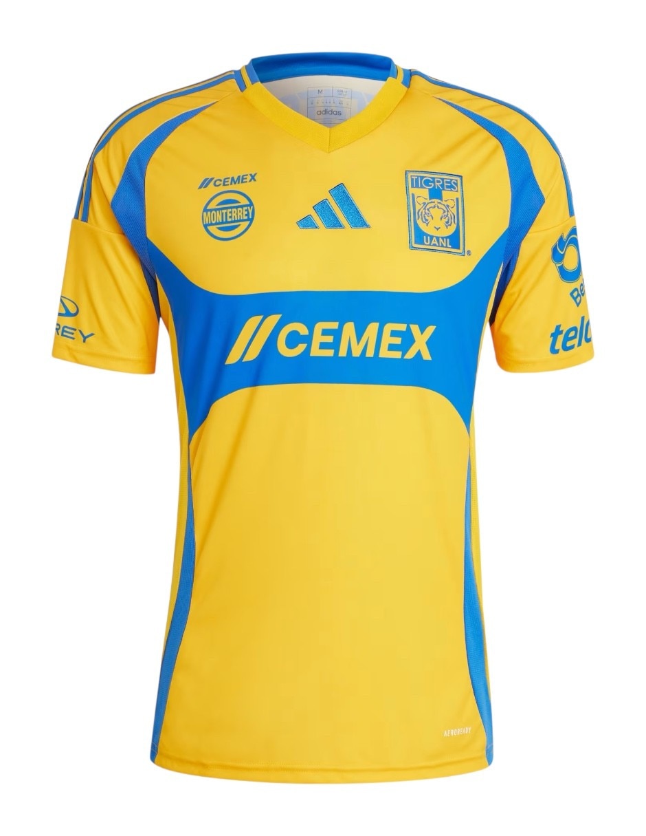 Jersey de tigres uanl local de manga corta para hombre 4