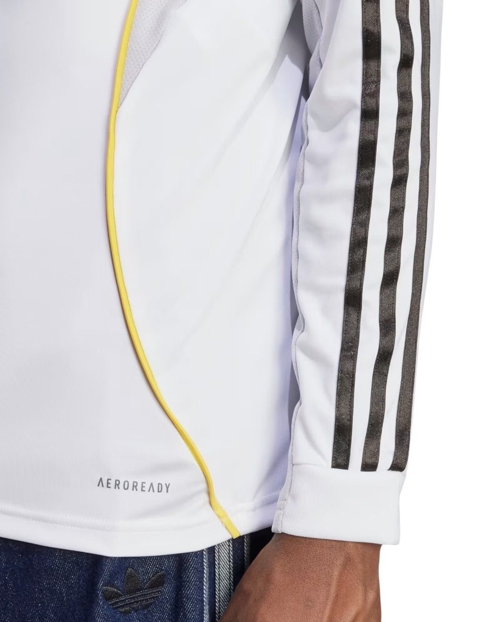 Jersey de real madrid club de fútbol local de manga larga fan para hombre 6