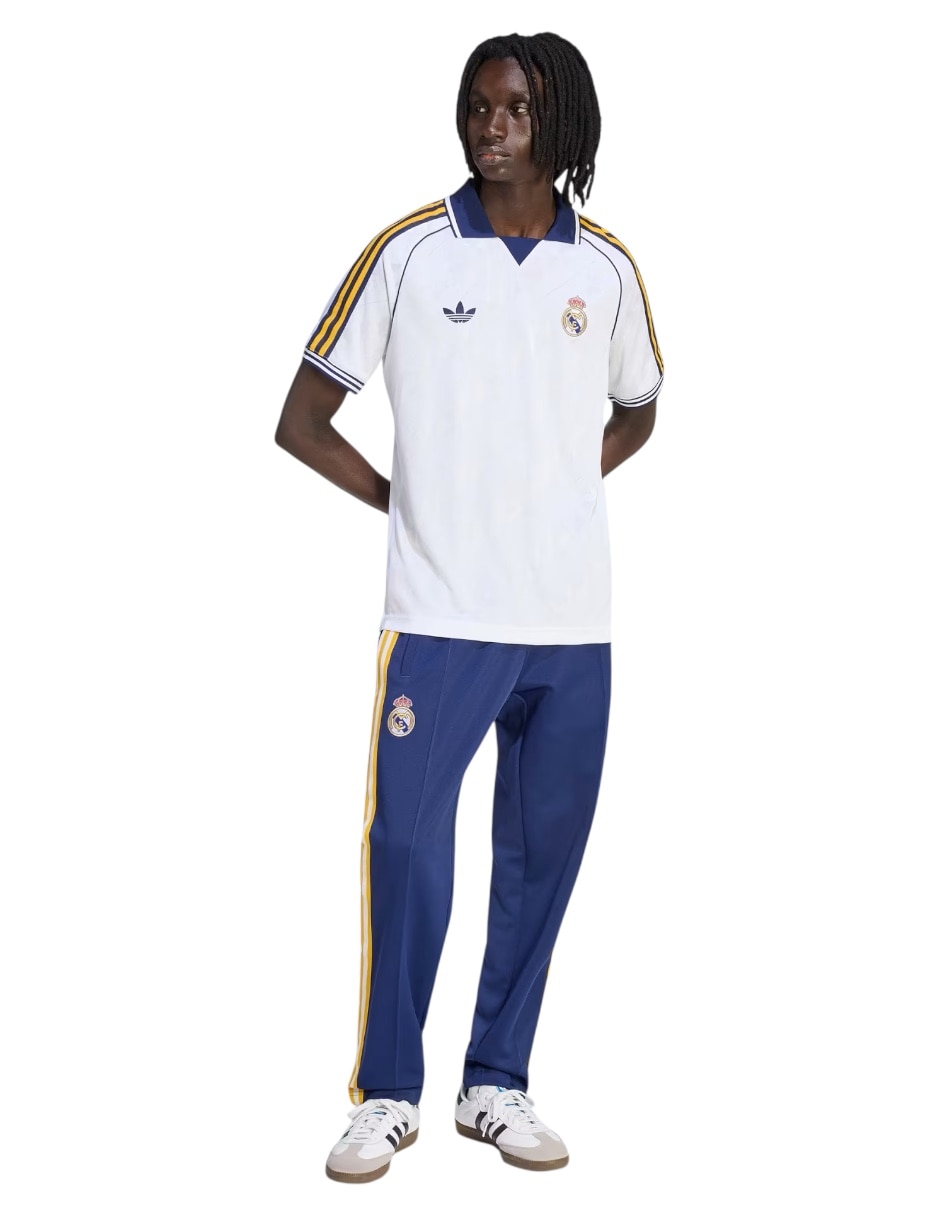 Jersey de real madrid club de fútbol local de manga corta para hombre 4