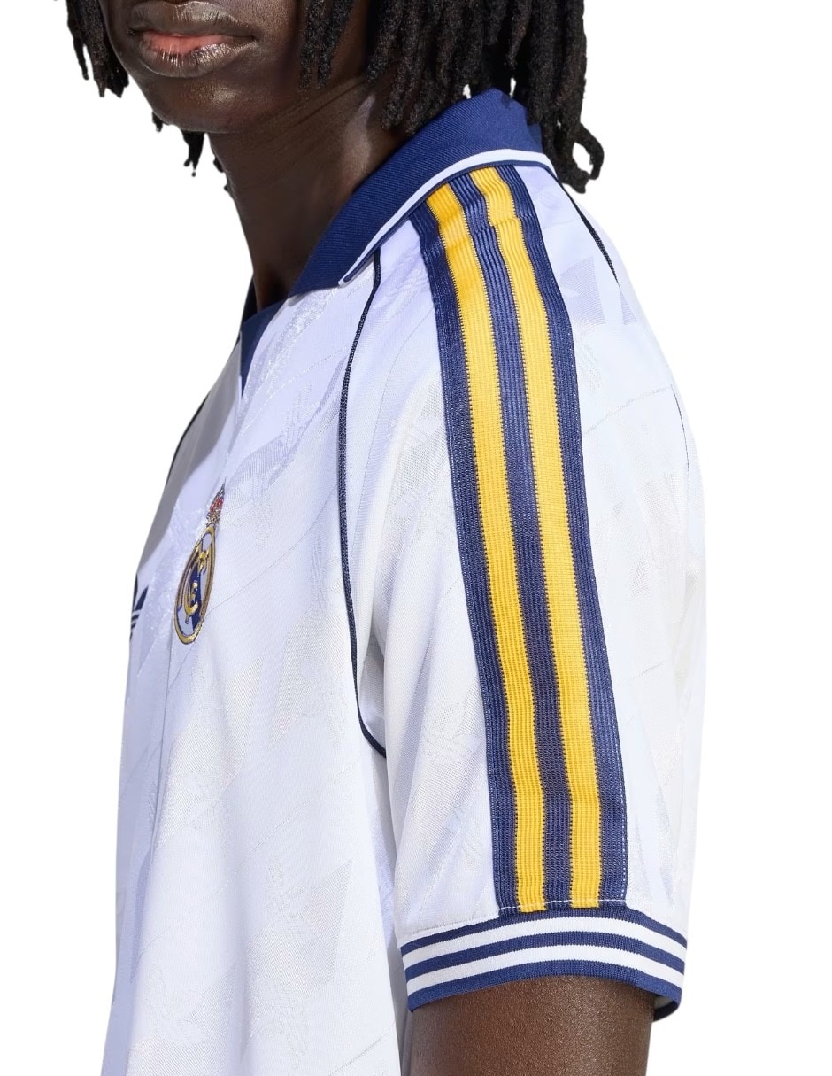 Jersey de real madrid club de fútbol local de manga corta para hombre 8