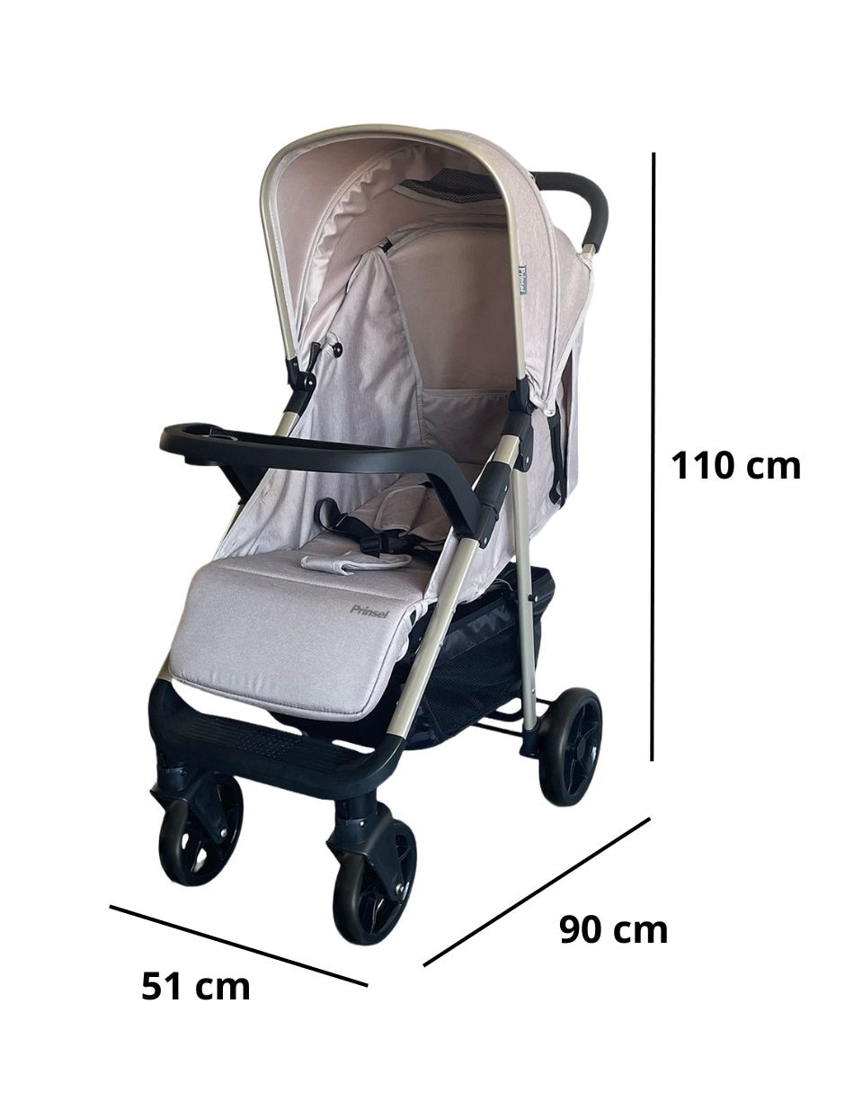 Carriola con portabebé plegable 8
